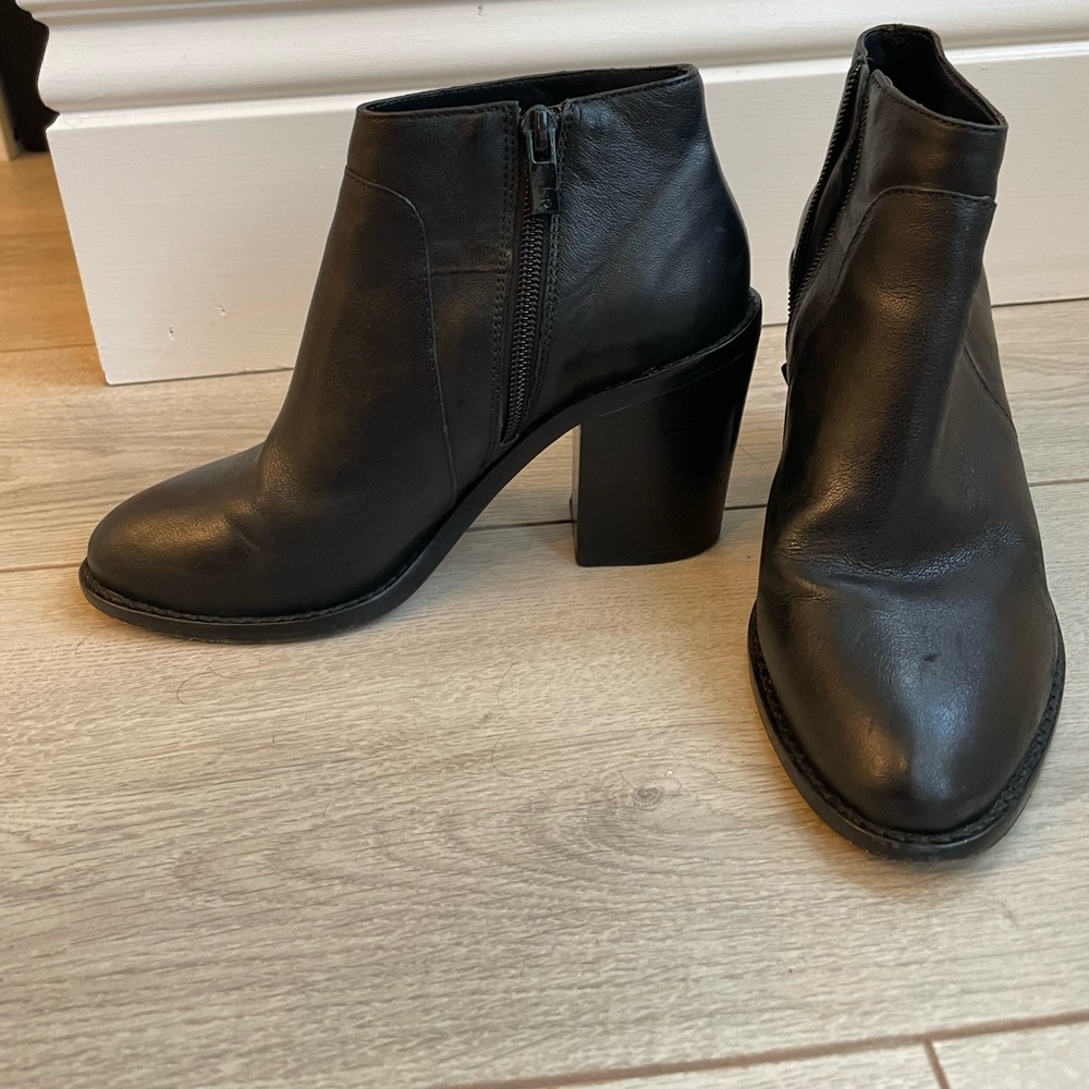 Loeffler Randall Black Leather Booties